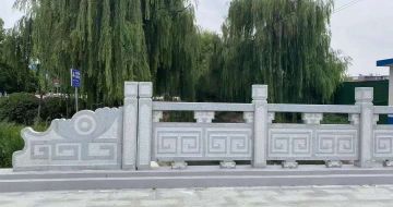 扬州 芝麻灰桥栏杆、河道栏杆安装效果