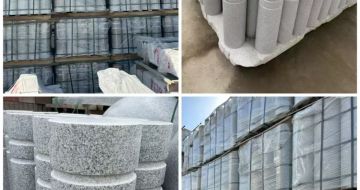 扬州 芝麻白花岗岩挡车柱、隔离柱多少钱