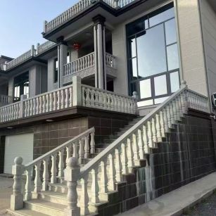 扬州 芝麻白别墅阳台栏杆，楼梯栏杆