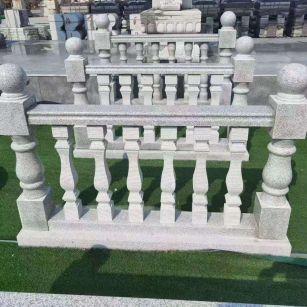 扬州 别墅石材栏杆特写