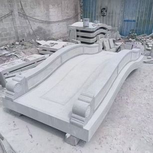 扬州 芝麻灰花岗岩园林景观 小石桥