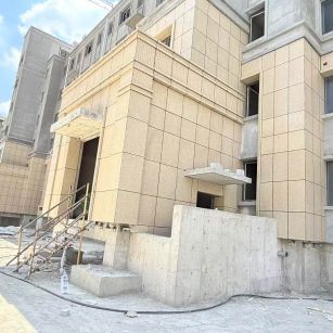 扬州 黄金麻干挂，工地实拍