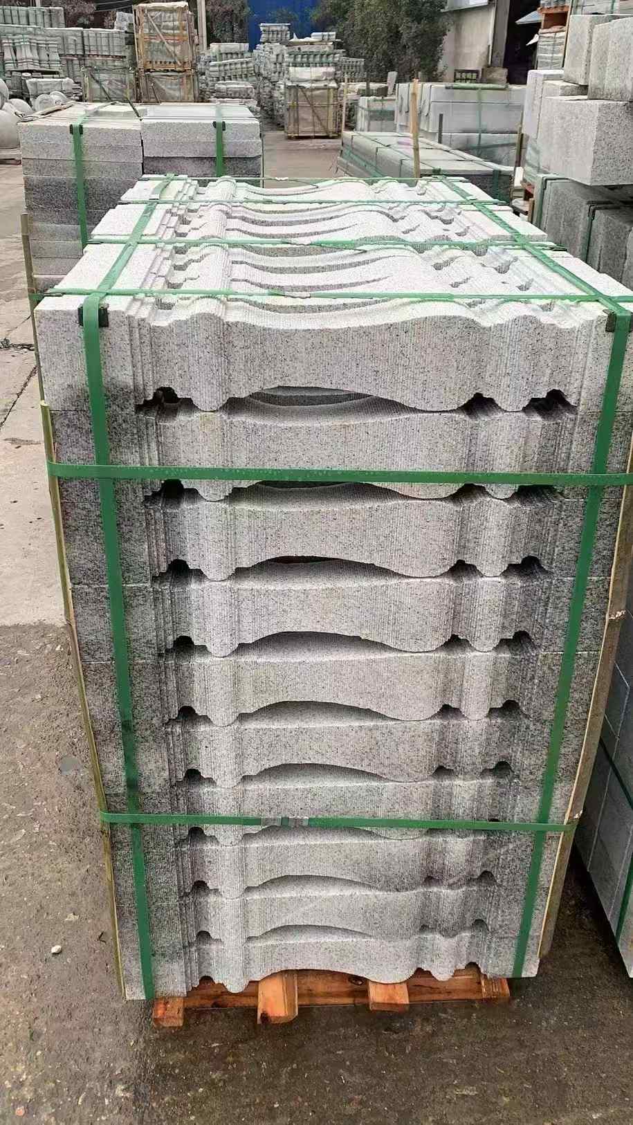 扬州 芝麻白方形拉丝面，栏杆花瓶柱