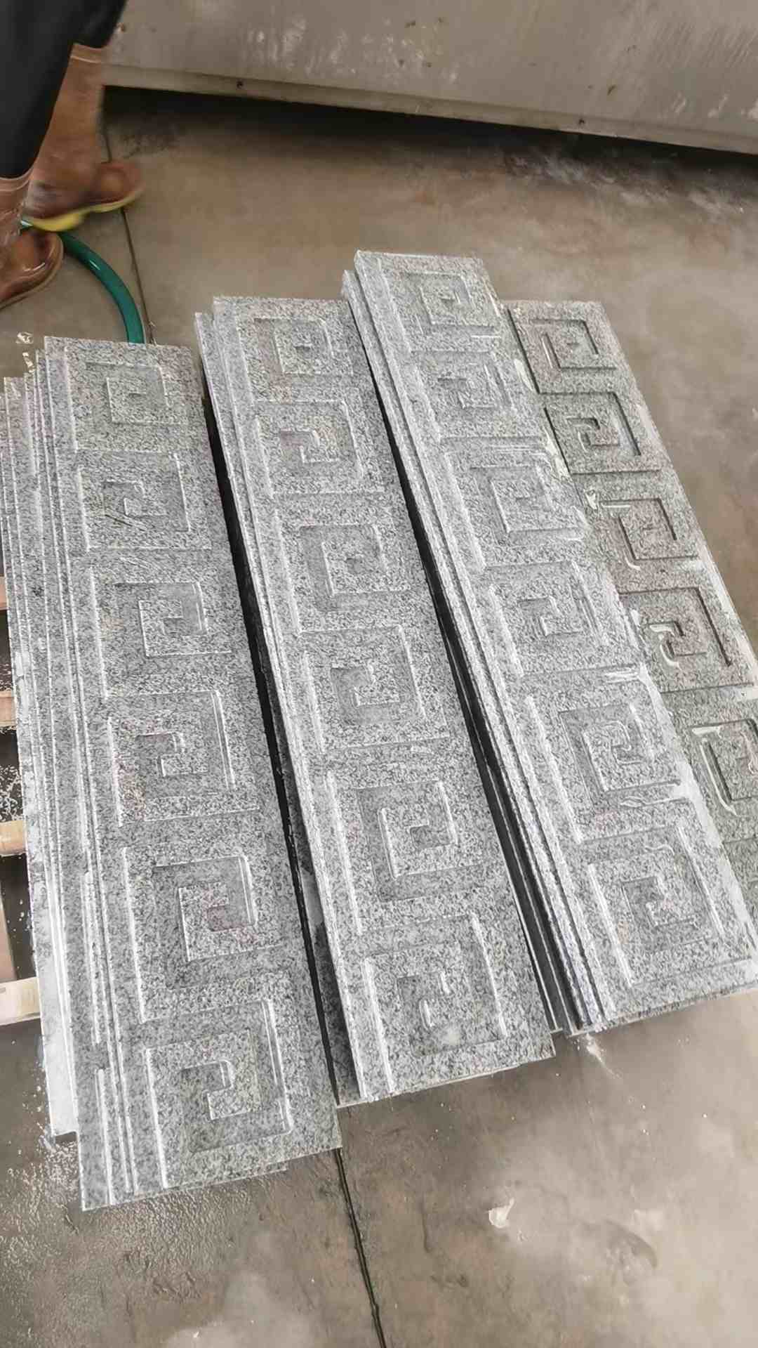扬州 别墅回纹线条，雕刻