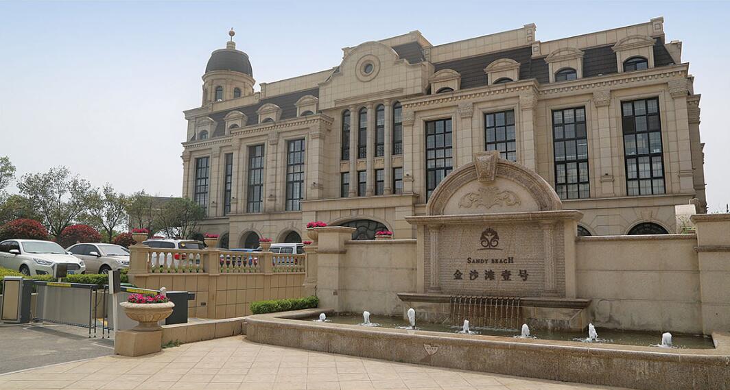 扬州花岗岩黄金麻建筑外墙干挂案例