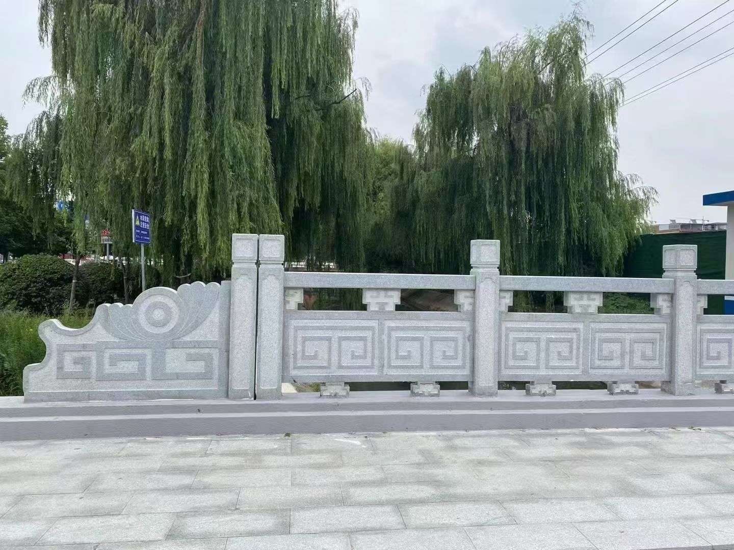 扬州 芝麻灰桥栏杆、河道栏杆安装效果