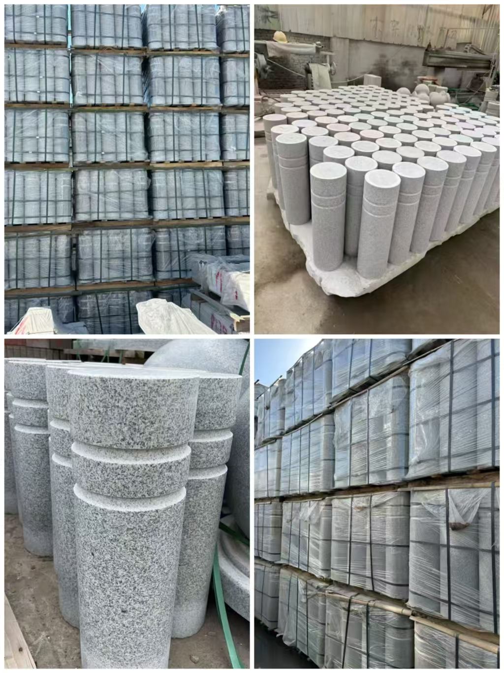 扬州 芝麻白花岗岩挡车柱、隔离柱多少钱